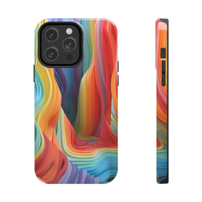 Rainbow Stripes Tough Phone Case