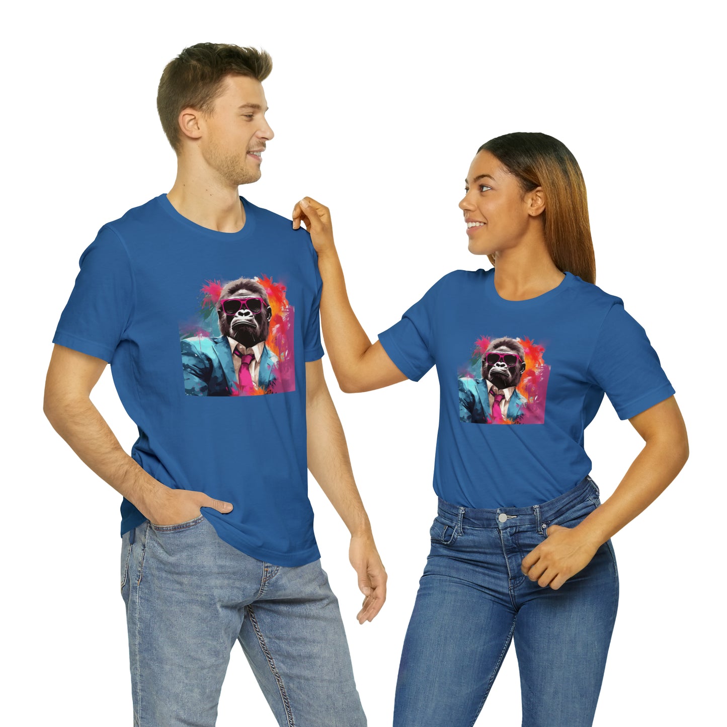 Miami Vice Gorilla - Unisex Jersey Short Sleeve Tee