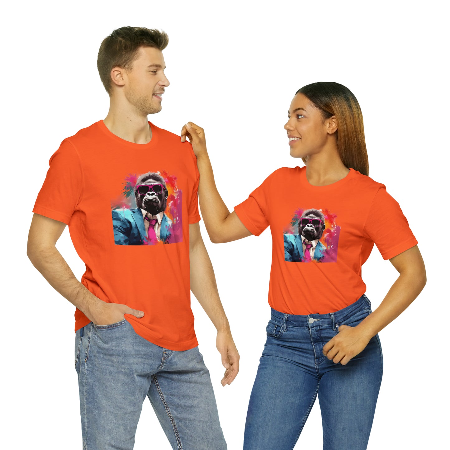 Miami Vice Gorilla - Unisex Jersey Short Sleeve Tee