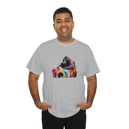 Gorilla Doing Laundry Unisex Heavy Cotton Tee