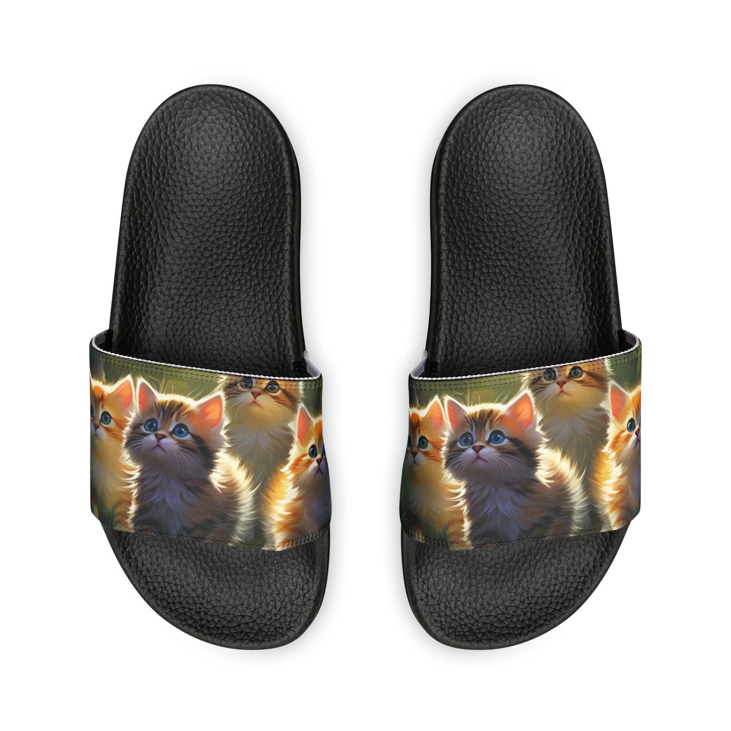 Youth PU Slide Sandals - Kittens