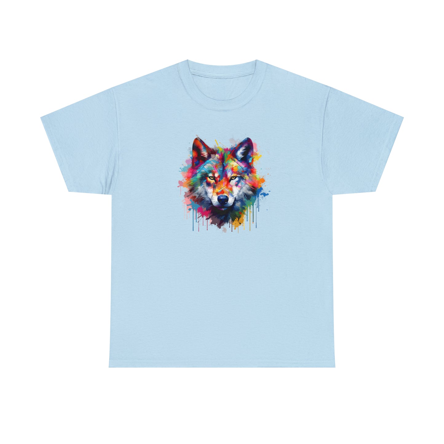 Wolf Abstract Unisex Heavy Cotton Tee