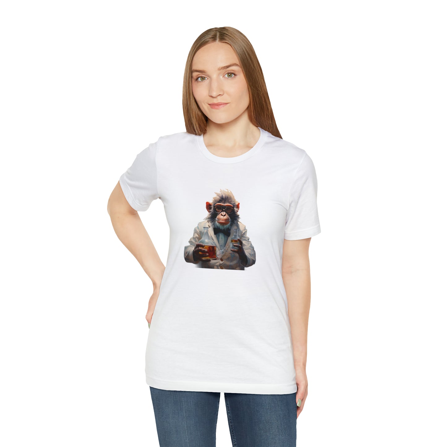 Monkey Scientist Unisex Jersey Short Sleeve Tee