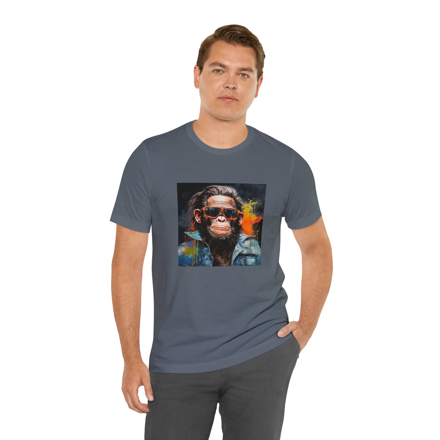 Terminator Monkey Unisex Short Sleeve Tee