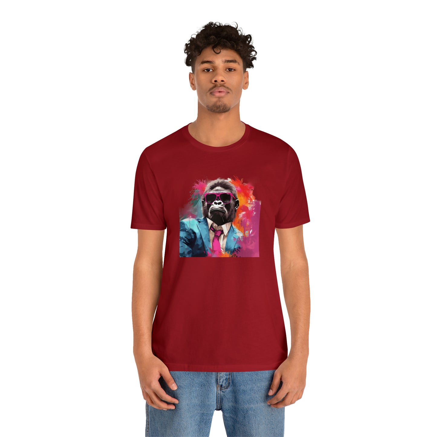 Miami Vice Gorilla - Unisex Jersey Short Sleeve Tee