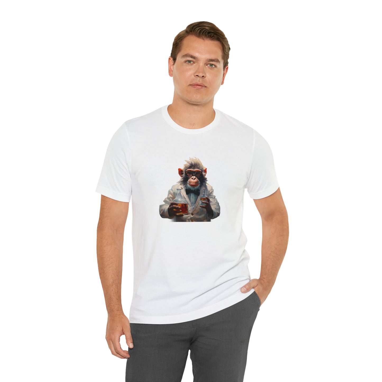 Monkey Scientist Unisex Jersey Short Sleeve Tee