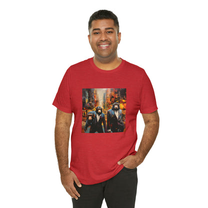 Apes in the City - Abstract Unisex Jersey Short Sleeve Tee