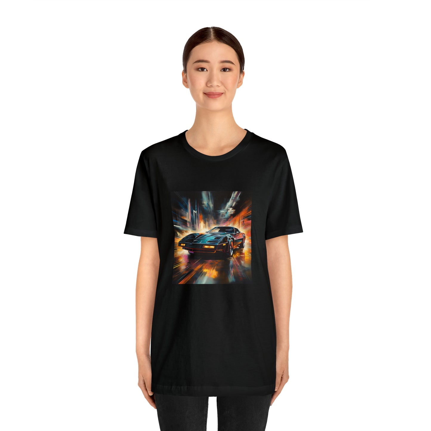 Knight Rider Abstract Unisex Jersey Short Sleeve Tee