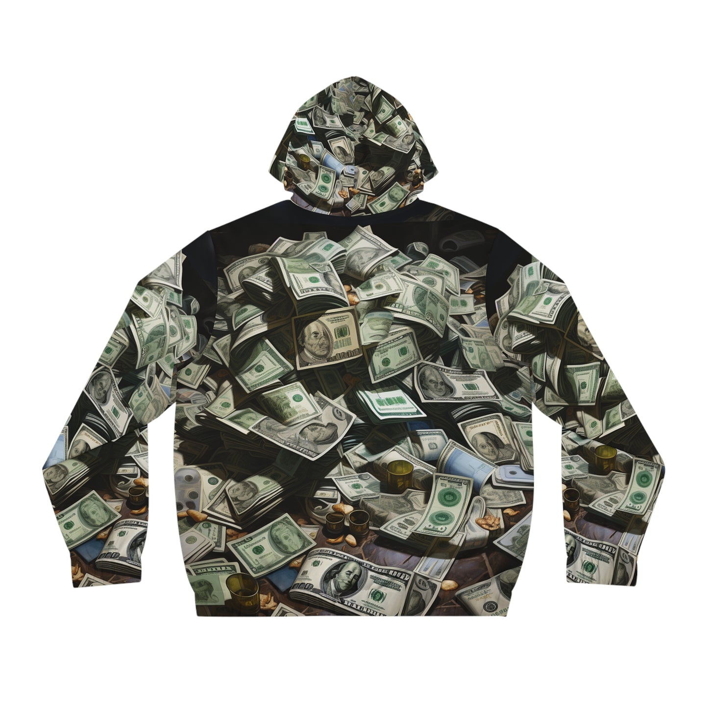 Men's Money Print Full-Zip Hoodie