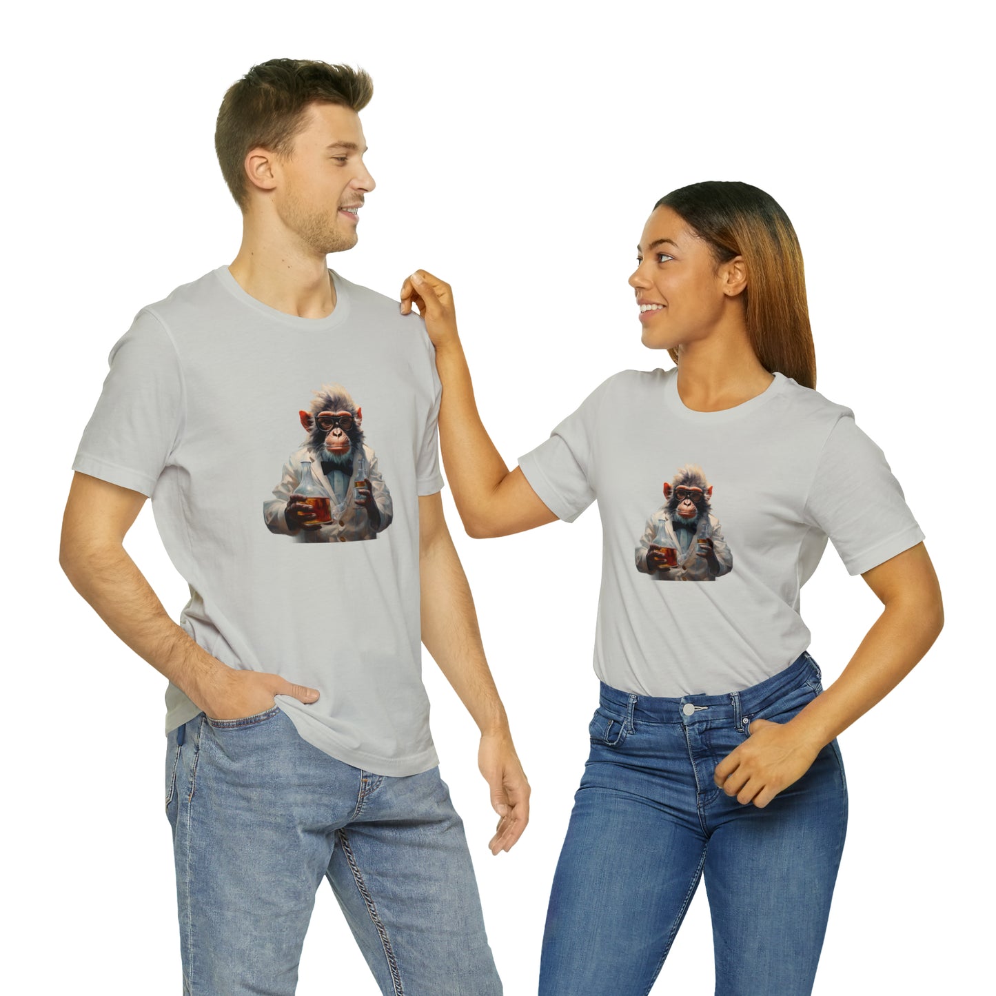 Monkey Scientist Unisex Jersey Short Sleeve Tee