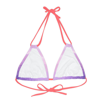 Light Purple Triangle Bikini Top Swimwear