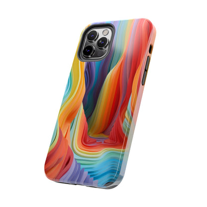 Rainbow Stripes Tough Phone Case