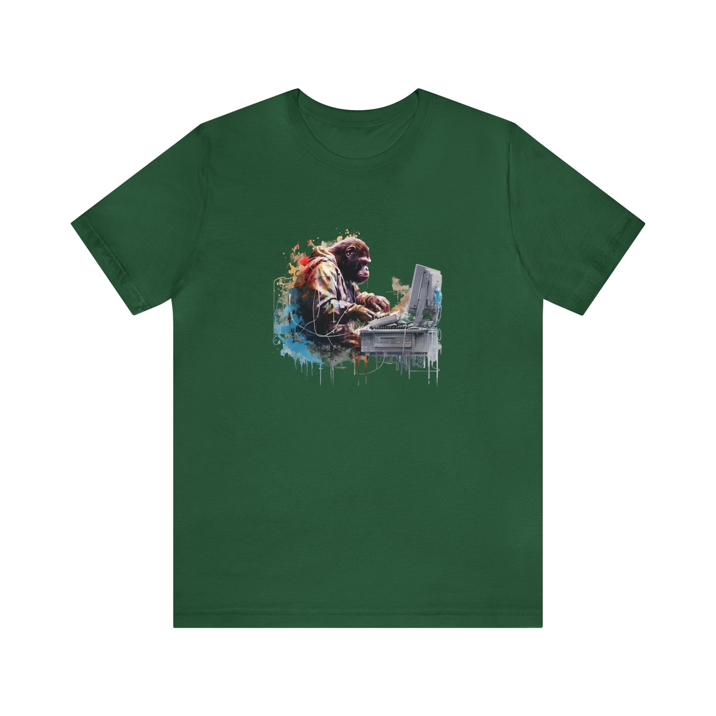 Ape Fixing Computer Unisex Tee