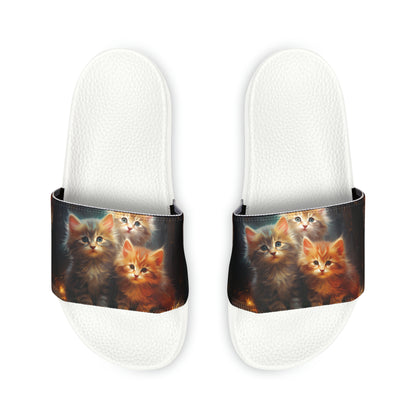 Men's PU Slide Sandals - Kittens