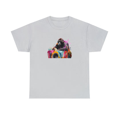 Gorilla Doing Laundry Unisex Heavy Cotton Tee