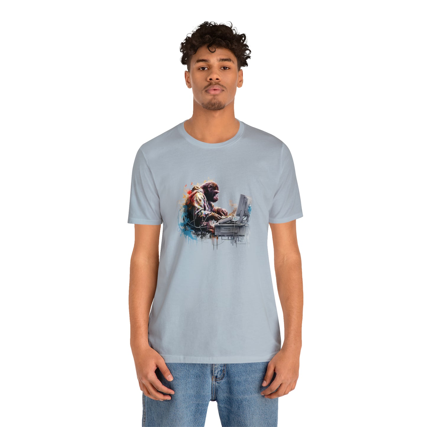 Ape Fixing Computer Unisex Tee