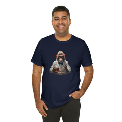 Monkey Scientist Unisex Jersey Short Sleeve Tee