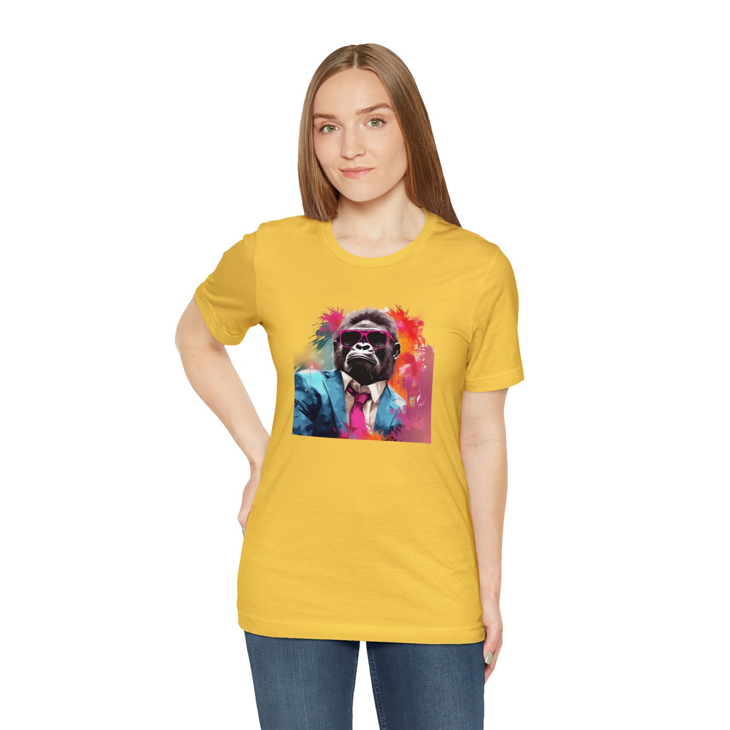 Miami Vice Gorilla - Unisex Jersey Short Sleeve Tee