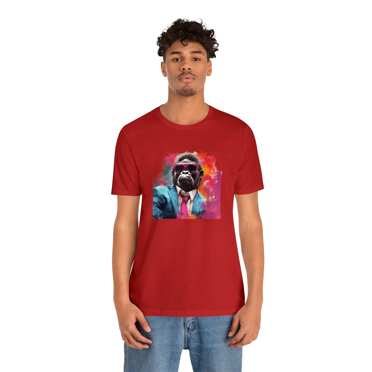 Miami Vice Gorilla - Unisex Jersey Short Sleeve Tee