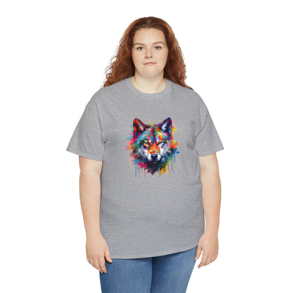 Wolf Abstract Unisex Heavy Cotton Tee