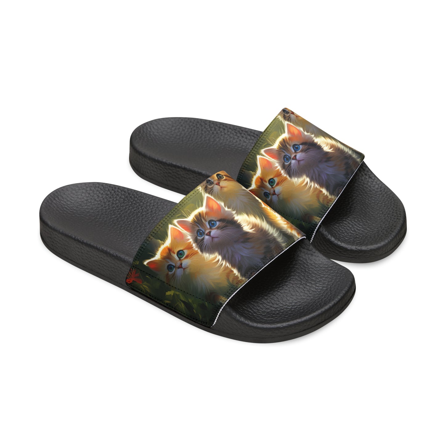 Youth PU Slide Sandals - Kittens