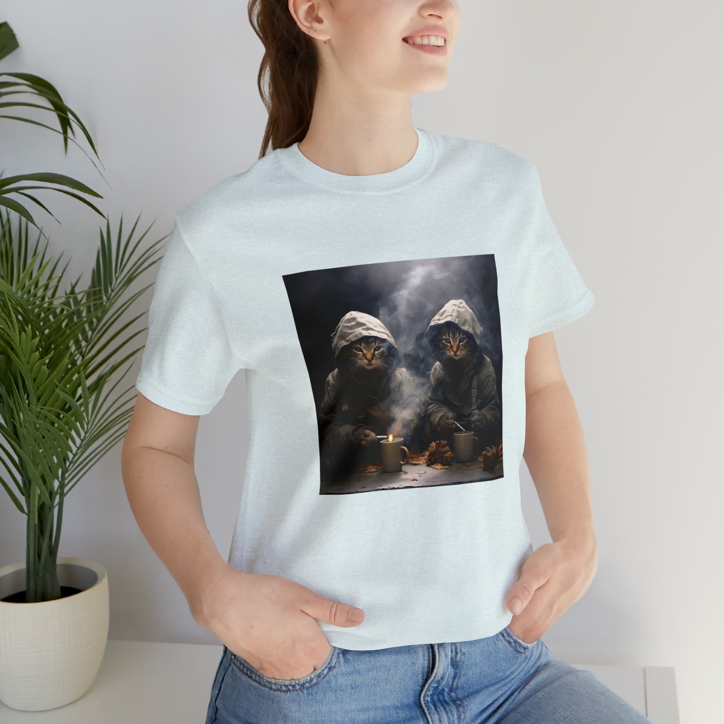 Banksy Inspired Kittens Smoking Unisex Tee