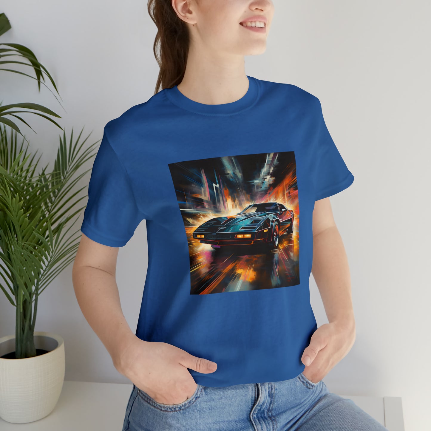 Knight Rider Abstract Unisex Jersey Short Sleeve Tee