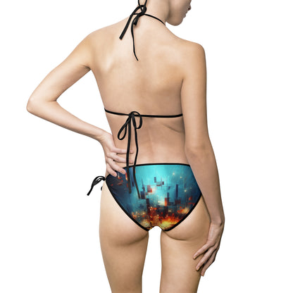 Electric Abstract Women's Bikini Swimsuit