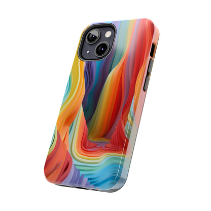 Rainbow Stripes Tough Phone Case