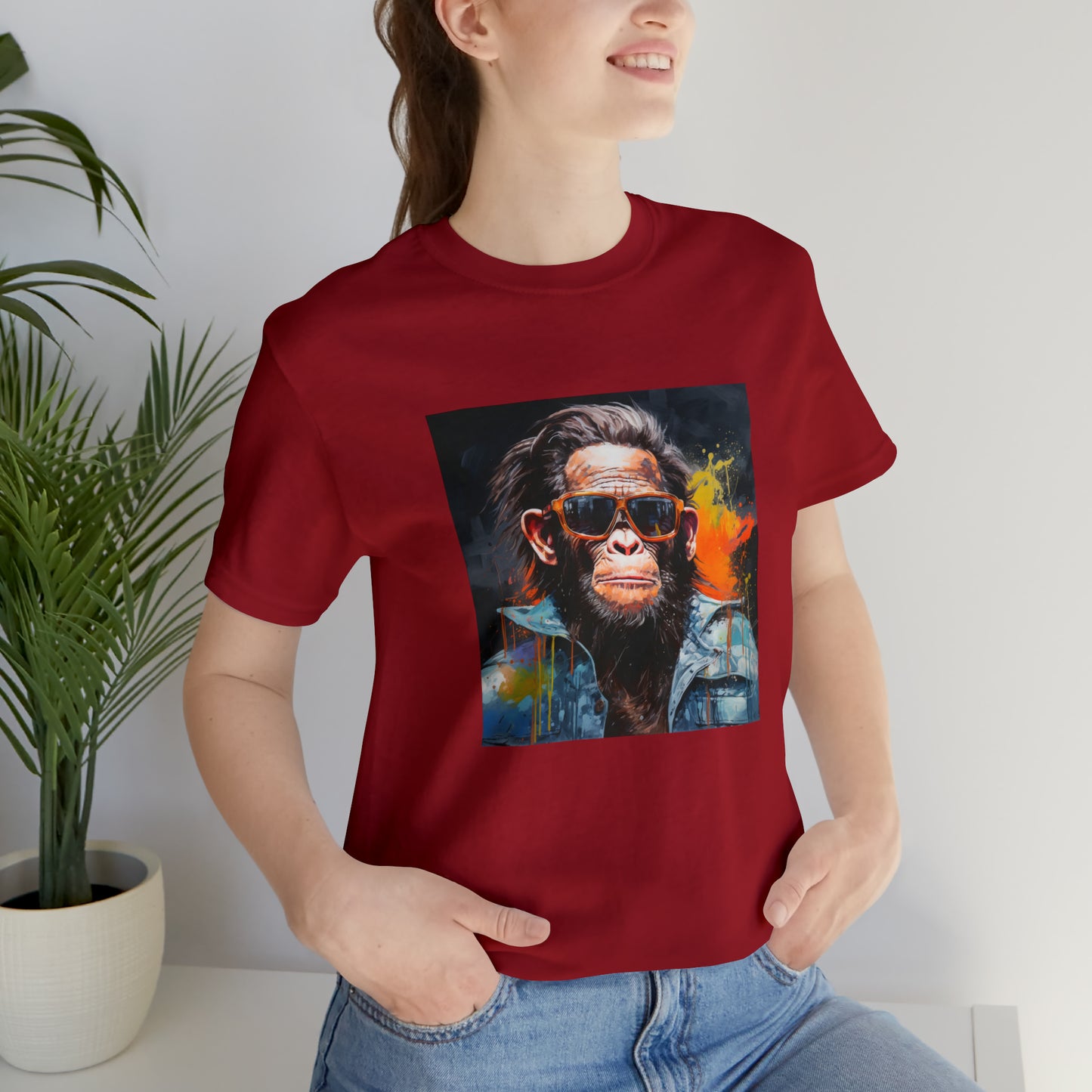 Terminator Monkey Unisex Short Sleeve Tee