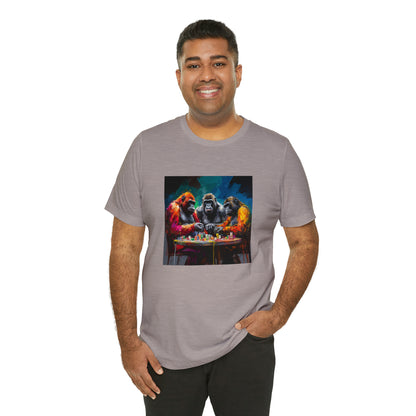 Gorilla Poker Showdown Tee - Unisex Jersey Short Sleeve