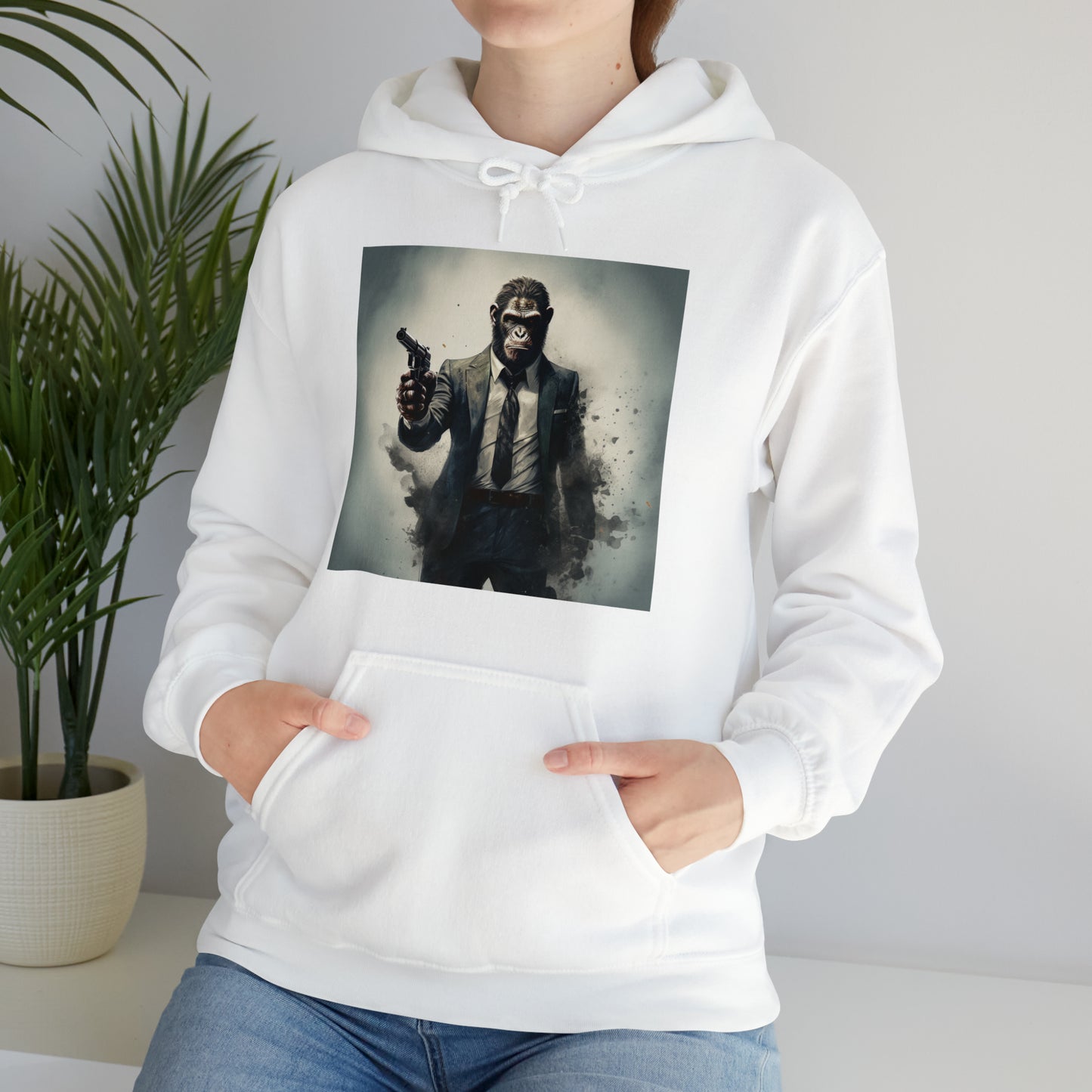 Unisex Heavy Blend™ Hooded Sweatshirt - Suited Monkey