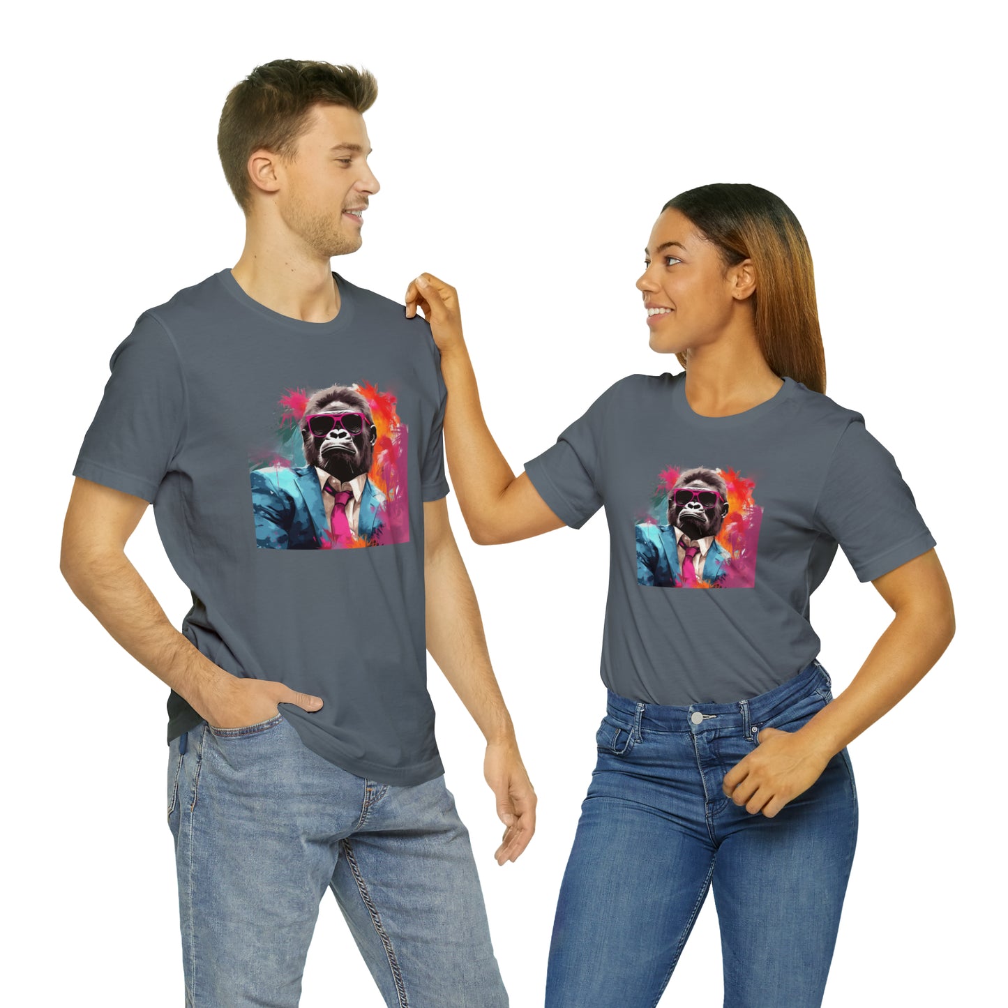 Miami Vice Gorilla - Unisex Jersey Short Sleeve Tee