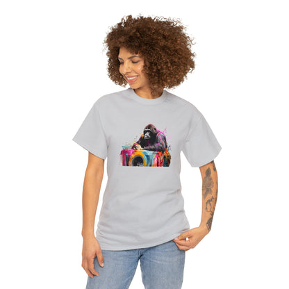 Gorilla Doing Laundry Unisex Heavy Cotton Tee