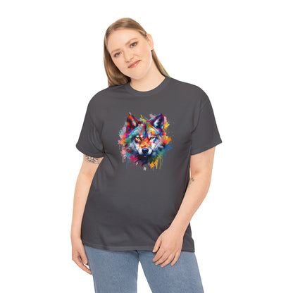 Wolf Abstract Unisex Heavy Cotton Tee