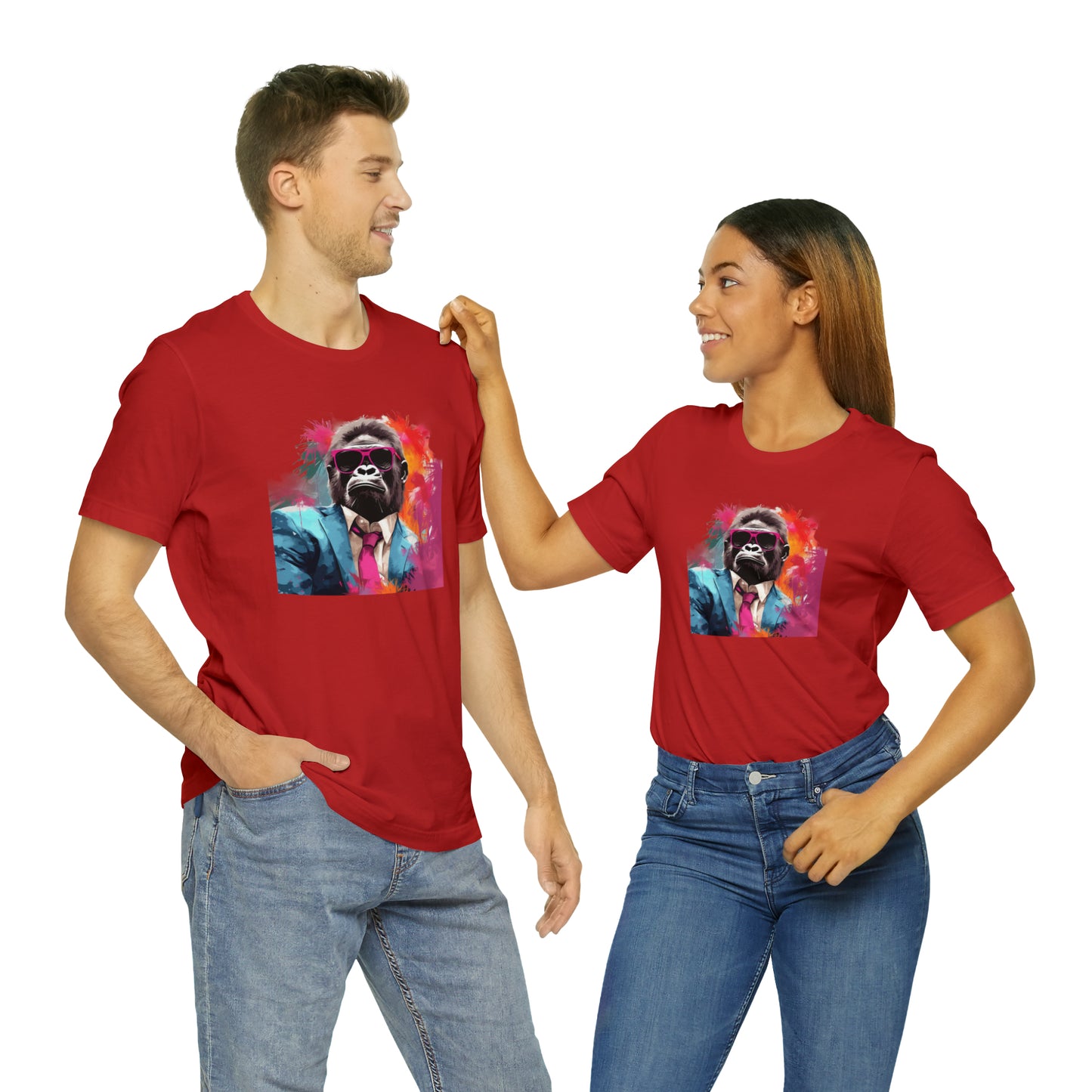 Miami Vice Gorilla - Unisex Jersey Short Sleeve Tee