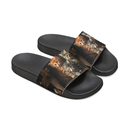 Women's PU Slide Sandals - Kittens