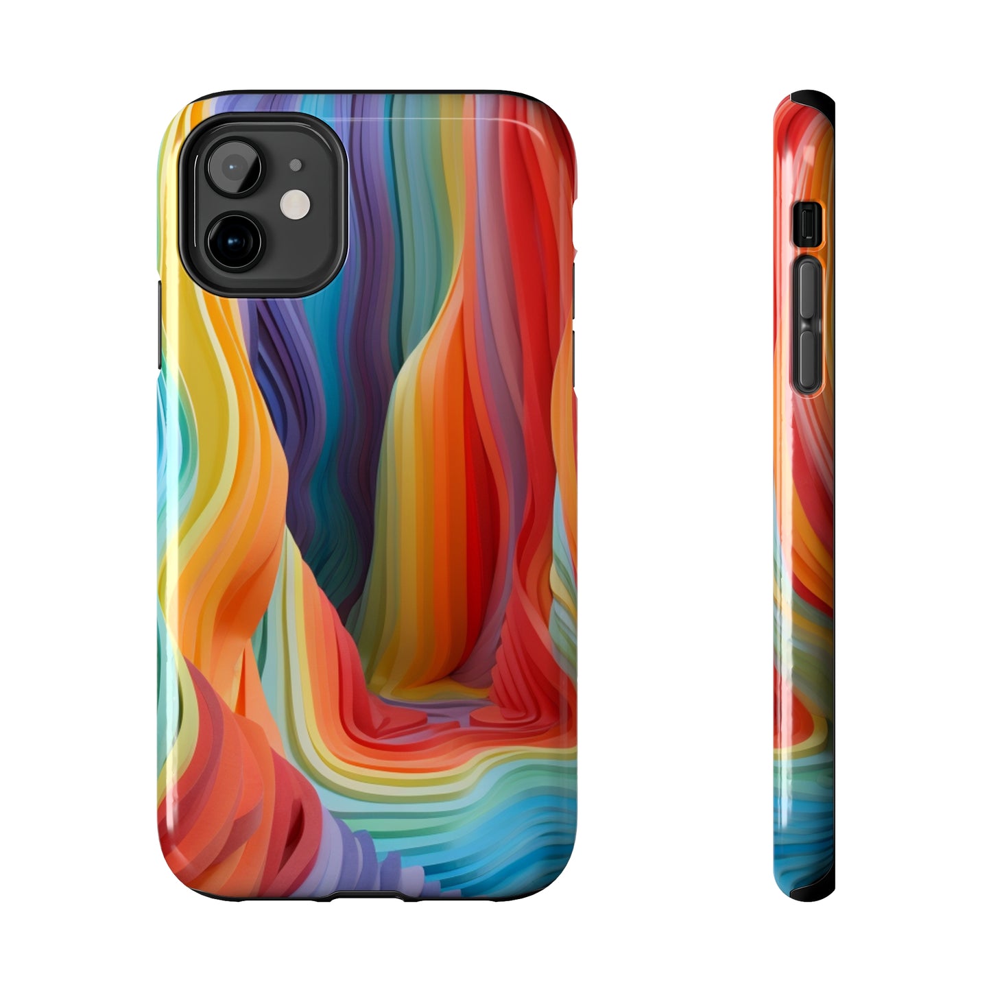 Rainbow Stripes Tough Phone Case