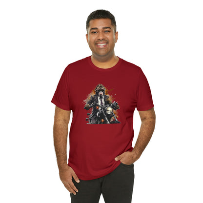 Monkey in Suit: The Gun-Toting Biker Tee