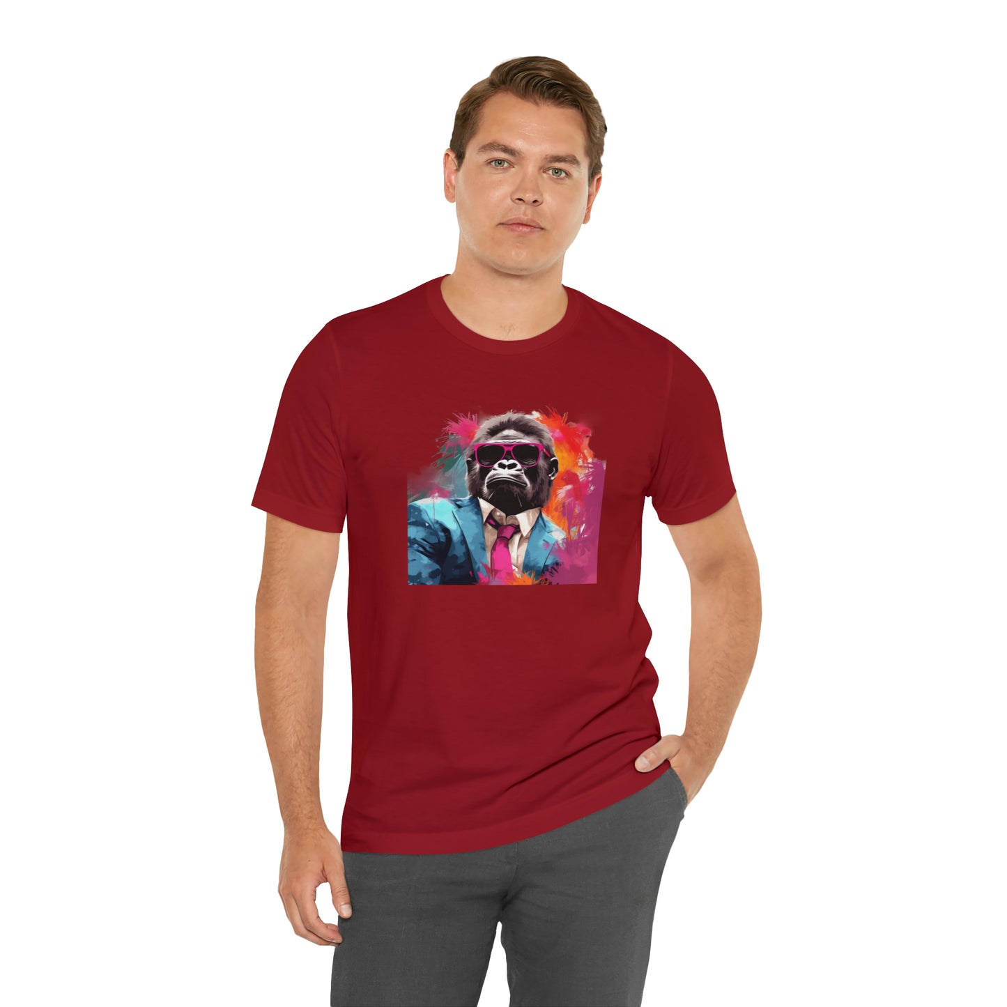 Miami Vice Gorilla - Unisex Jersey Short Sleeve Tee