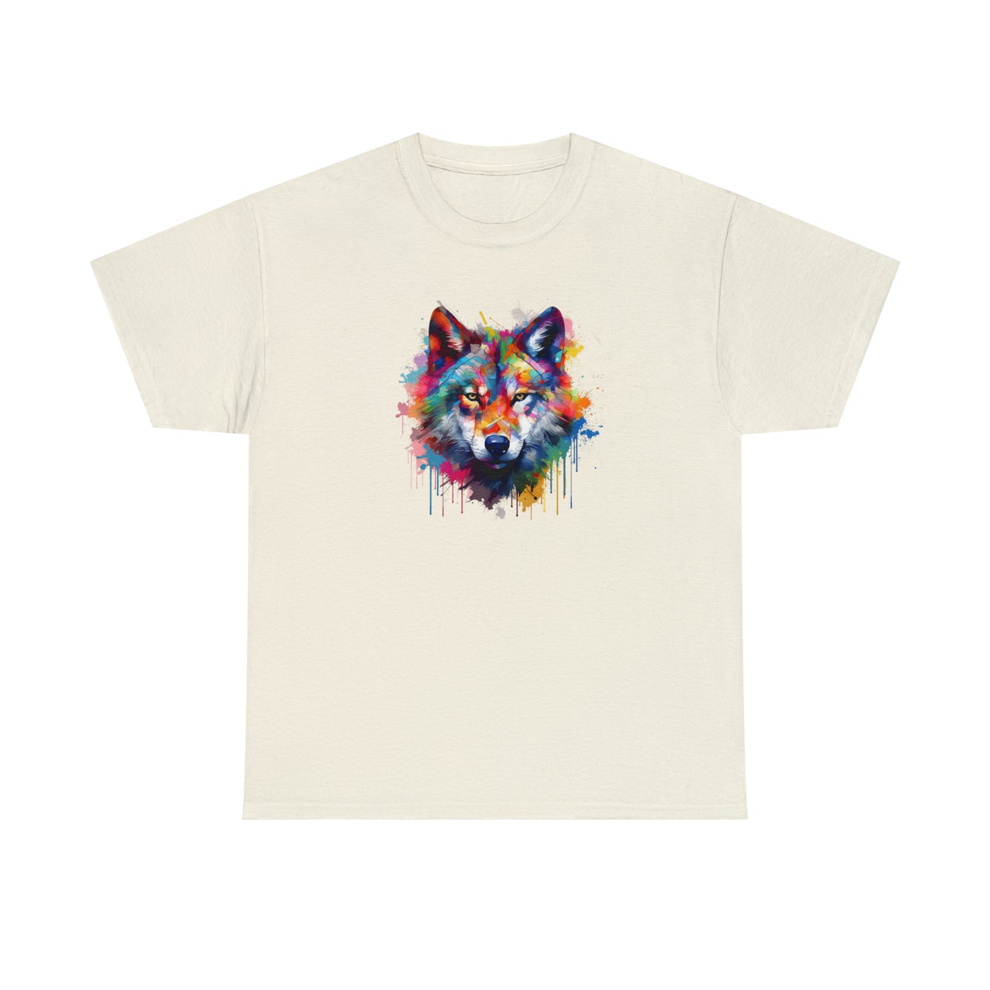 Wolf Abstract Unisex Heavy Cotton Tee