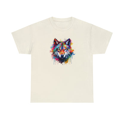 Wolf Abstract Unisex Heavy Cotton Tee