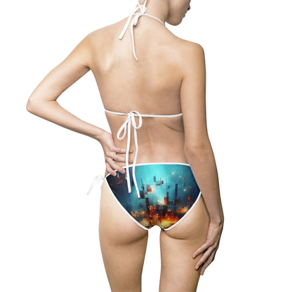 Electric Abstract Women's Bikini Swimsuit