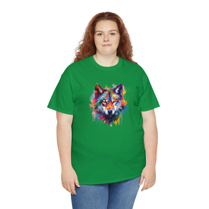 Wolf Abstract Unisex Heavy Cotton Tee