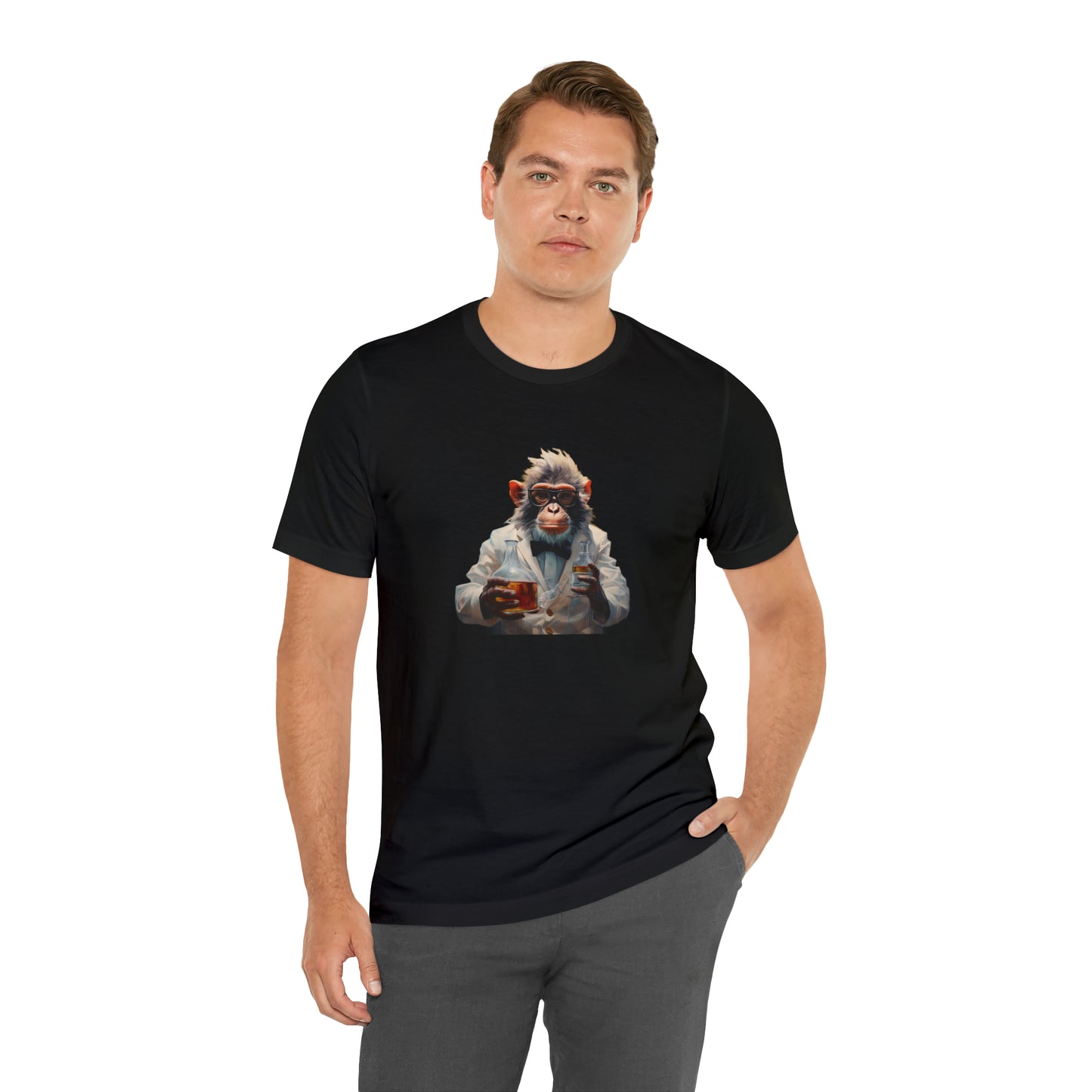 Monkey Scientist Unisex Jersey Short Sleeve Tee