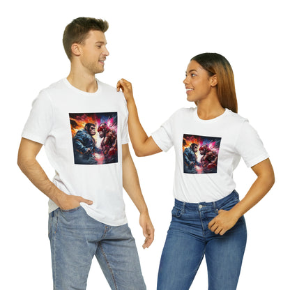 Terminator vs Rocky Monkey Unisex Jersey Tee