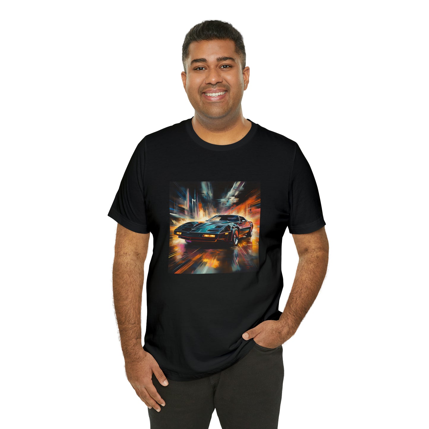 Knight Rider Abstract Unisex Jersey Short Sleeve Tee