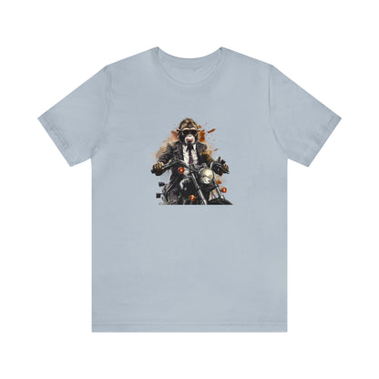 Monkey in Suit: The Gun-Toting Biker Tee