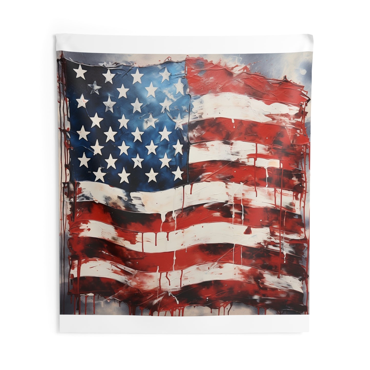 USA Flag Indoor Wall Tapestry - Patriotic Home Decor