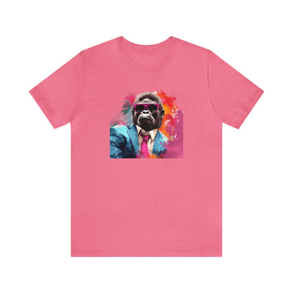 Miami Vice Gorilla - Unisex Jersey Short Sleeve Tee